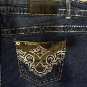 twentyoneblack camo back pocket jeans sz 15/16